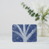 Forked Branches - Cyanotype-effect Visitekaartje (Staand voorkant)
