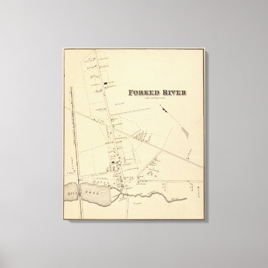 Forked River, New Jersey Canvas Afdruk (Voorkant)