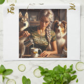 ForkinWild keukenhanddoek (Gevouwen)