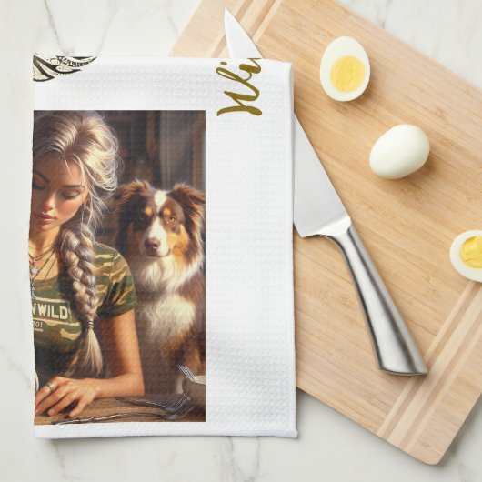 ForkinWild keukenhanddoek (Quarter Fold)