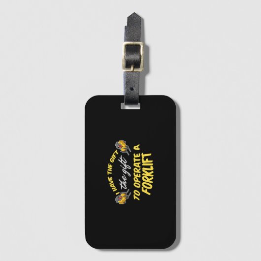 Forklift Cadeft Bagagelabel (Voorkant (verticaal))