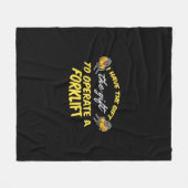 Forklift Cadeft Fleece Deken (Voorkant (Horizontaal))