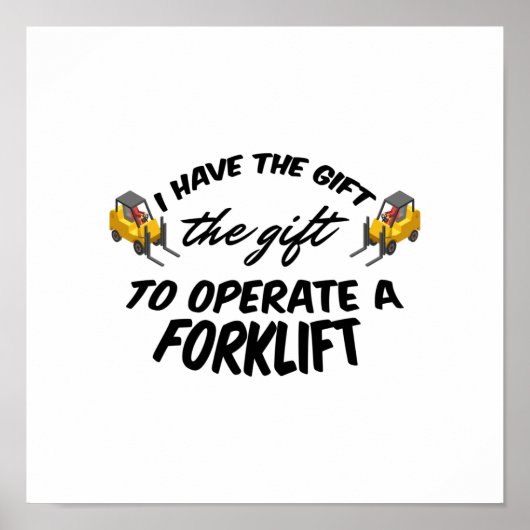 Forklift Cadeft Poster (Voorkant)
