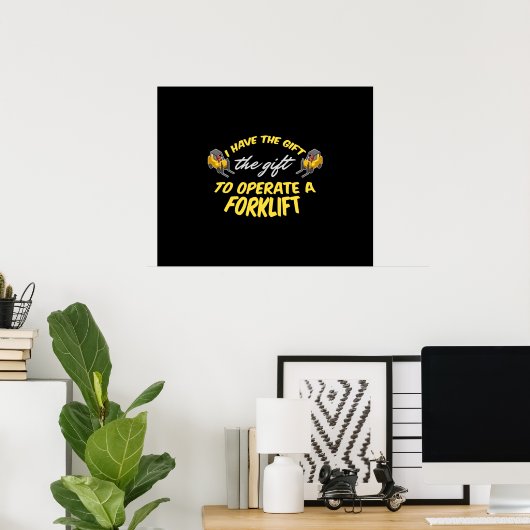 Forklift Cadeft Poster (Thuiskantoor)