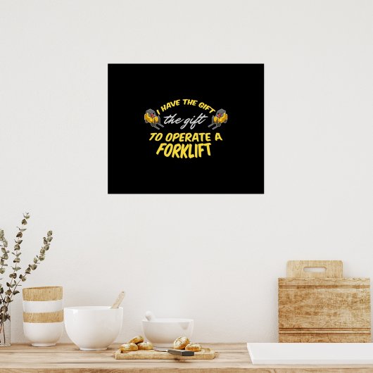 Forklift Cadeft Poster (Keuken)