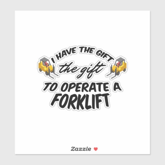 Forklift Cadeft Sticker (Vel)