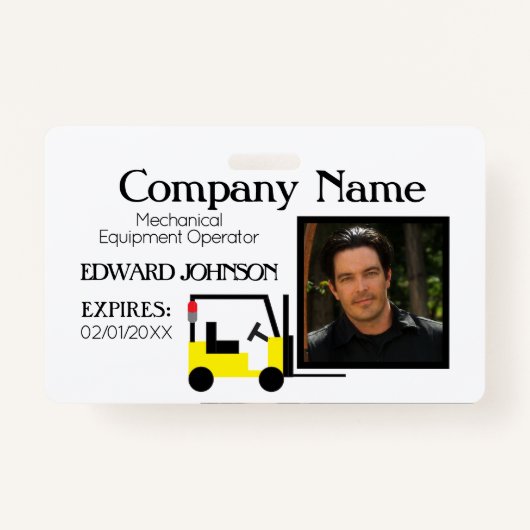 Forklift Company Employee 2 Badge (Voorkant)