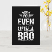 Forklift Do You Even Lift Bro Kaart (Gele Bloem)