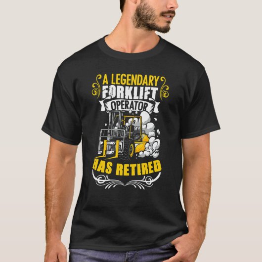 Forklift Driver Forklif T-shirt (Voorkant)