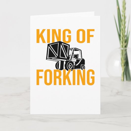 Forklift Driver Forklift Driver Forklift Saying Kaart (Voorkant)