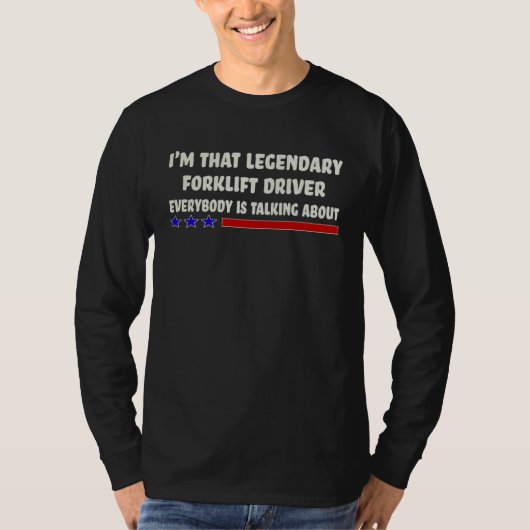 Forklift Driver Job Title Employee T-shirt (Voorkant)