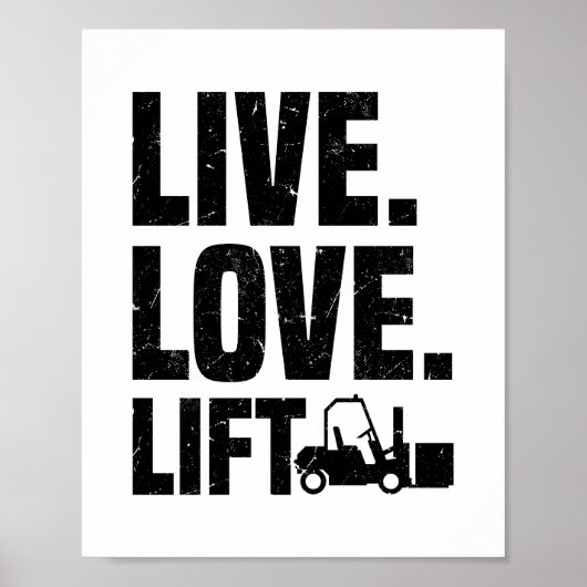 Forklift-driver | Schenkingen voor vorkhefbanen Poster (Voorkant)