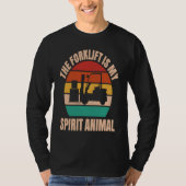 Forklift Driver Spirit Animal Forklift Operator T-shirt (Voorkant)