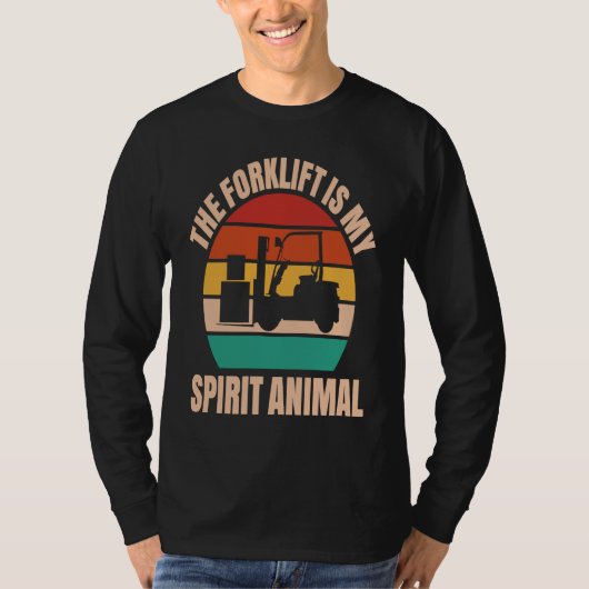 Forklift Driver Spirit Animal Forklift Operator T-shirt (Voorkant)