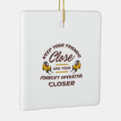 Forklift Friends Keramisch Ornament (Rechts)