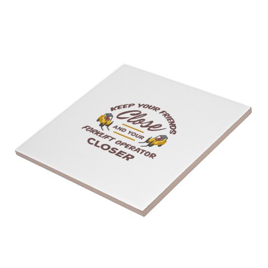 Forklift Friends Tegeltje (Zijkant)