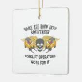 Forklift Greatness Keramisch Ornament (Links)