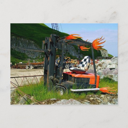 Forklift Hotrod, Nederlandse haven, Alaska Briefkaart (Voorkant)
