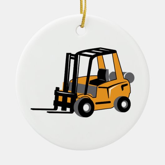 FORKLIFT KERAMISCH ORNAMENT (Voorkant)