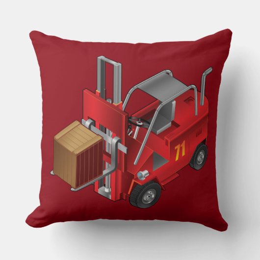 Forklift, Kinder Pallet Truck Design Kussen (Voorkant)