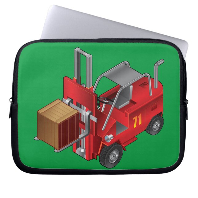 Forklift, Kinder Pallet Truck Design Laptop Sleeve (Voorkant)