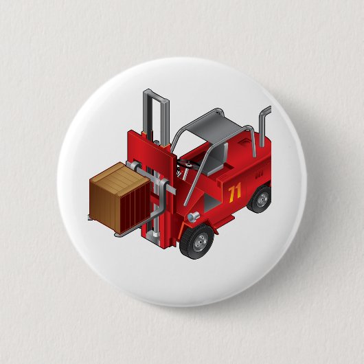 Forklift, Kinder Pallet Truck Design Ronde Button 5,7 Cm (Voorkant)
