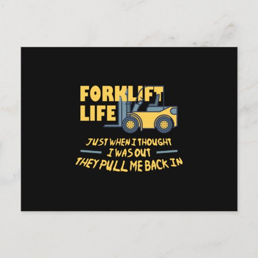 Forklift Life Feestdagenkaart (Voorkant)