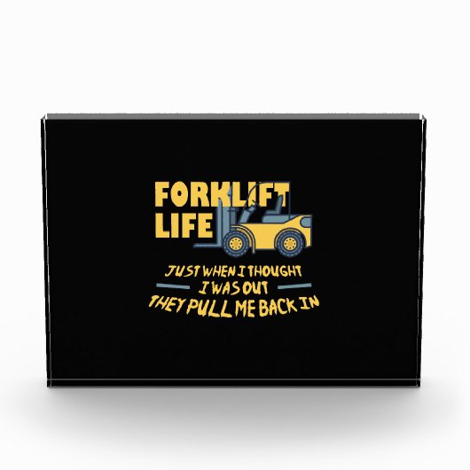 Forklift Life Fotoblokken (Voorkant)