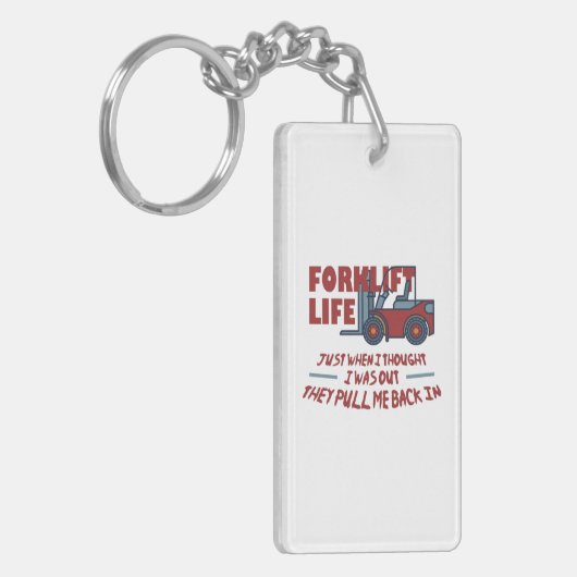 Forklift Life Sleutelhanger (Voorkant Links)