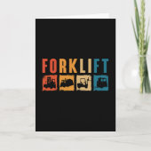Forklift Operator Forklift Quote Driver Worker Kaart (Voorkant)