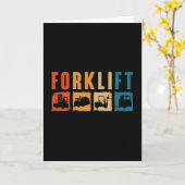 Forklift Operator Forklift Quote Driver Worker Kaart (Gele Bloem)