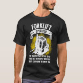 Forklift Operator Hardest Driver T-shirt (Voorkant)