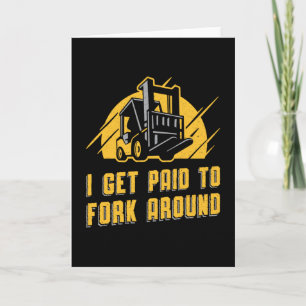 Forklift Operator ik krijg een betaling voor vork  Kaart