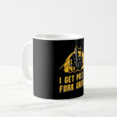 Forklift Operator ik krijg een betaling voor vork  Koffiemok (Voorkant links)