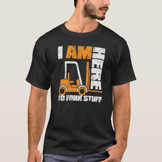 Forklift Operator Logistics Warehouse Forklift Dr. T-shirt (Voorkant)