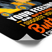 Forklift Operator My Sense Of Humor Funny Forklift Poster (Hoek)