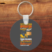 Forklift Operator My Sense Of Humor Funny Forklift Sleutelhanger (Voorkant)