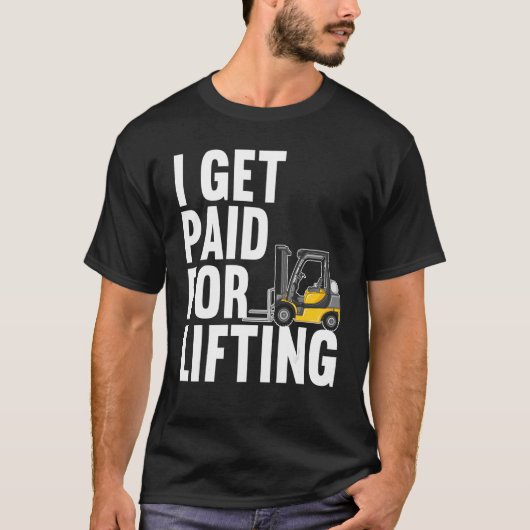 Forklift Operator Truck Worker T-shirt (Voorkant)