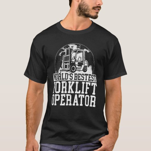 Forklift Operator Truck Worker T-shirt (Voorkant)