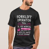 Forklift Operator'S Warehouse Worker T-shirt (Voorkant)