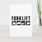 Forklift Quote Forklift Operator Driver Worker Kaart (Voorkant)