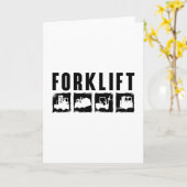 Forklift Quote Forklift Operator Driver Worker Kaart (Gele Bloem)