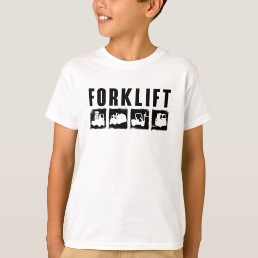 Forklift Quote Forklift Operator Driver Worker T-shirt (Voorkant)