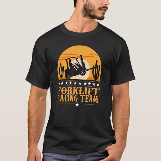 Forklift Racingsteam Forklift Driver T-shirt (Voorkant)