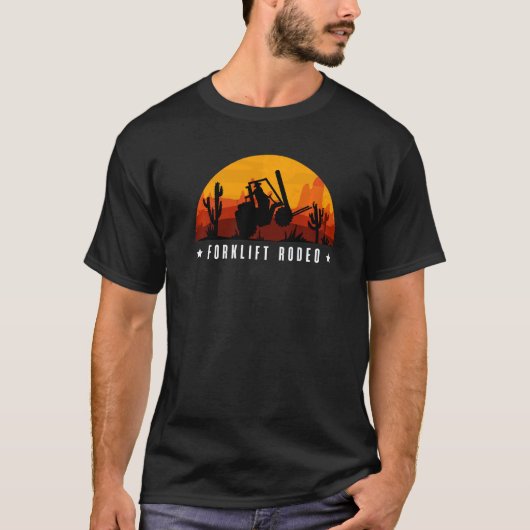 Forklift Rodeo Forklift Driver T-shirt (Voorkant)