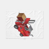 Forklift Truck Fleece Deken (Voorkant (Horizontaal))