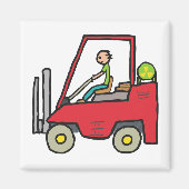 Forklift Truck Magneet (Voorkant)