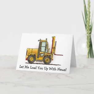 Forklift Truck Note Card Kaart
