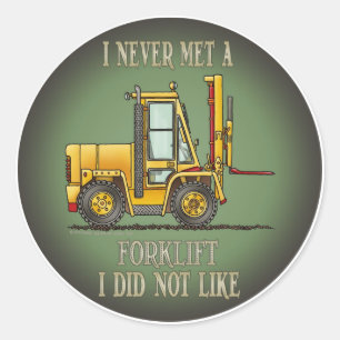 Forklift Truck Operator Quote Kinder Sticker