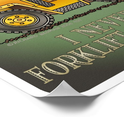 Forklift Truck Operator Quote Poster (Hoek)